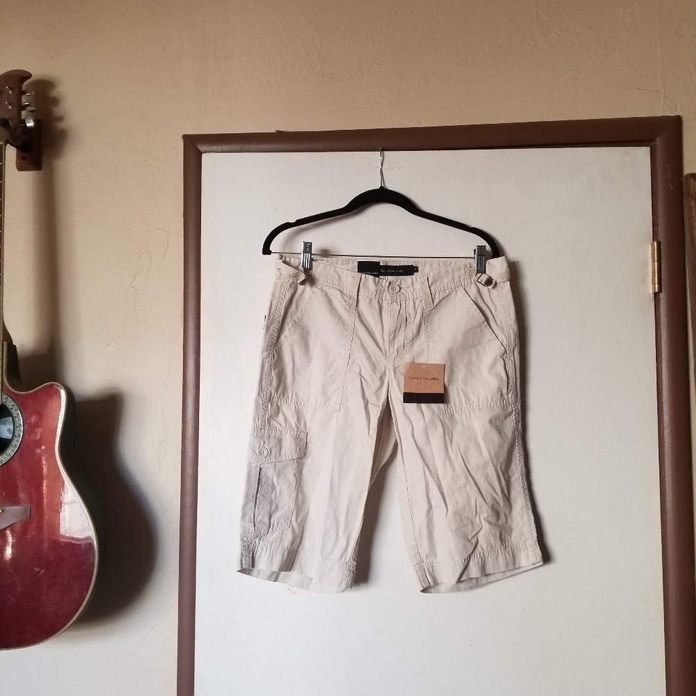 NWT Calvin Klein Jean's Khaki Cargo Shorts